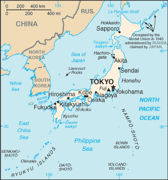 CIA Japan  Map